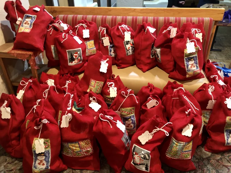 stuffed stockings for Clare House
